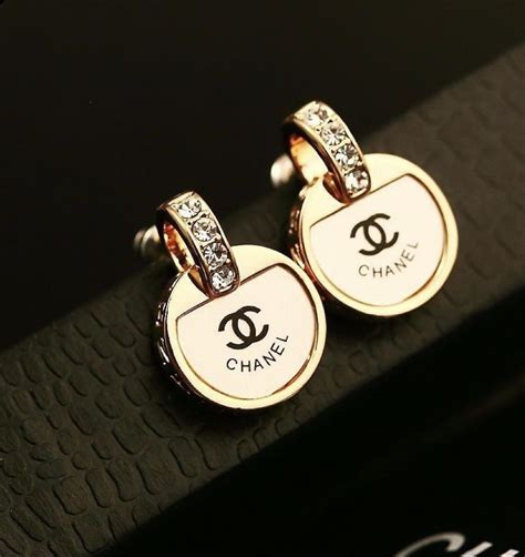 gold chanel earrings replica